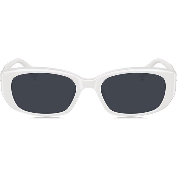 ? Women White Fashion Oversized Cat Eye Polarized Exclusive Eyewear Sunglasses main image 6